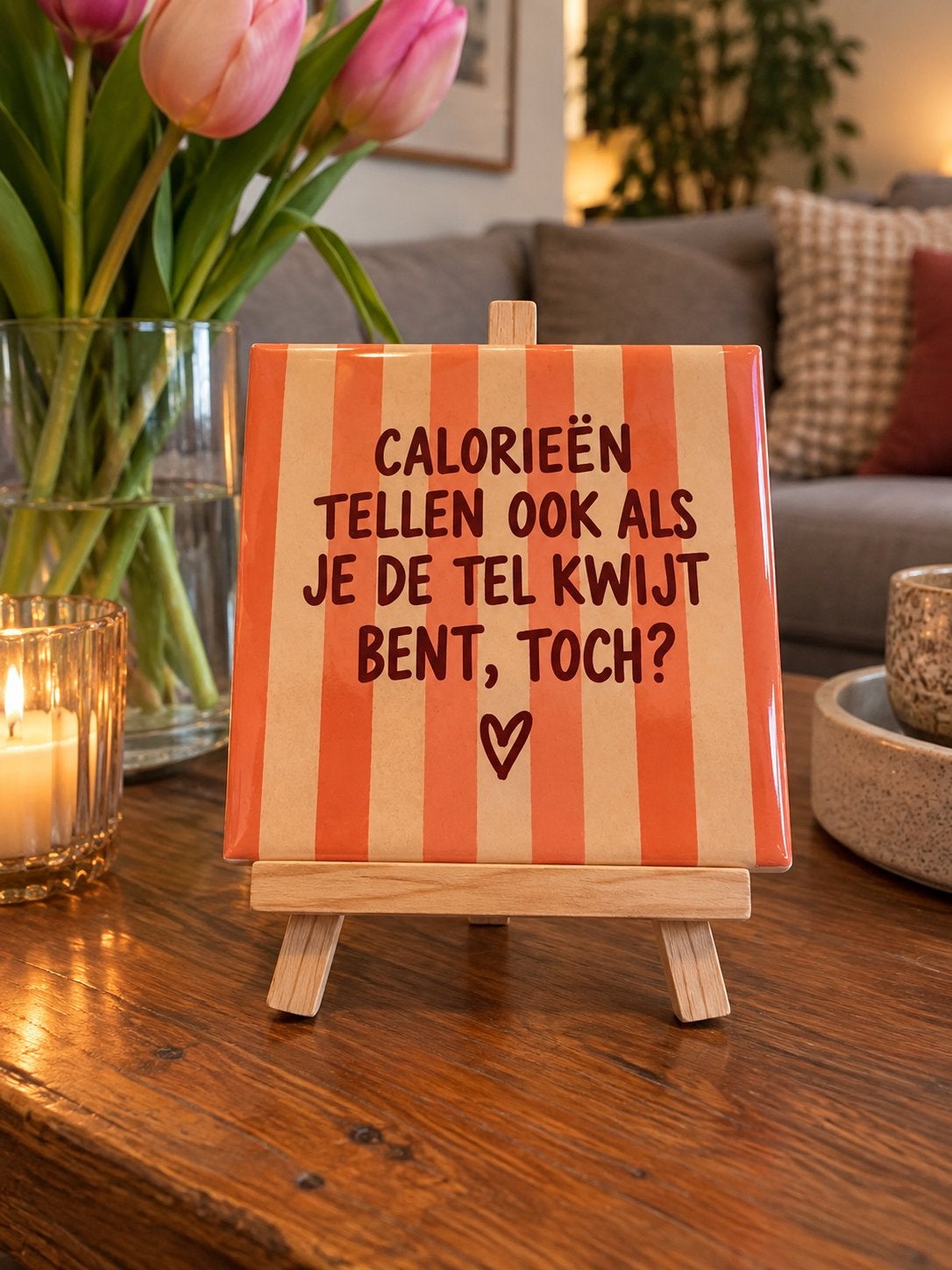 Tegeltje tekst, Ophalen of Verzenden, Nieuw