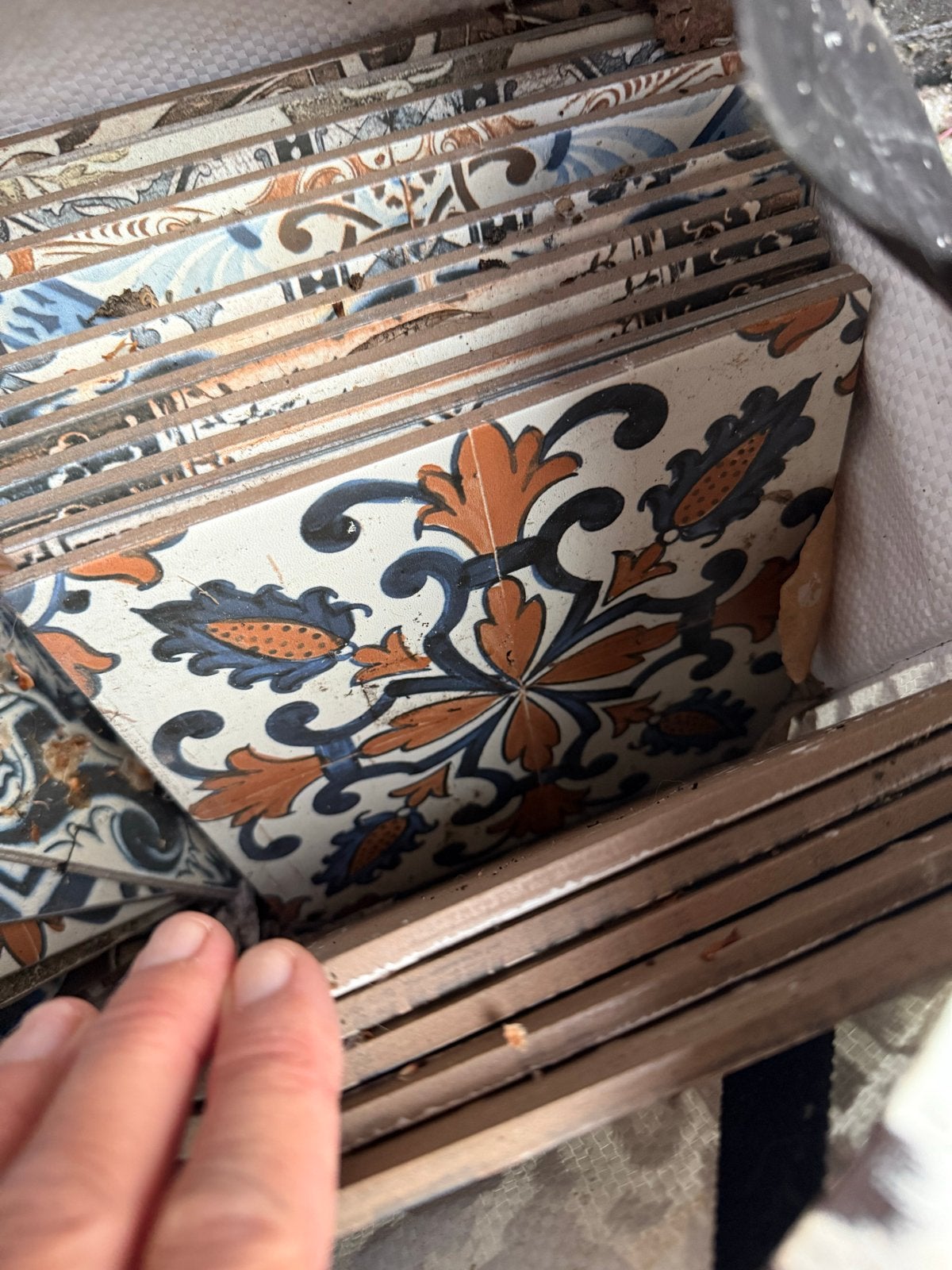 Decoratieve Keramische Tegels - Diverse Patronen, Doe-het-zelf en Verbouw, Tegels, Ophalen, Gebruikt, Keramiek, 20 tot 40 cm
