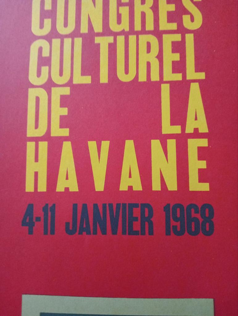 Cultureel Congres affiche Cuba 1970, Verzamelen, Ophalen of Verzenden, Zo goed als nieuw, A1 t/m A3, Overige onderwerpen