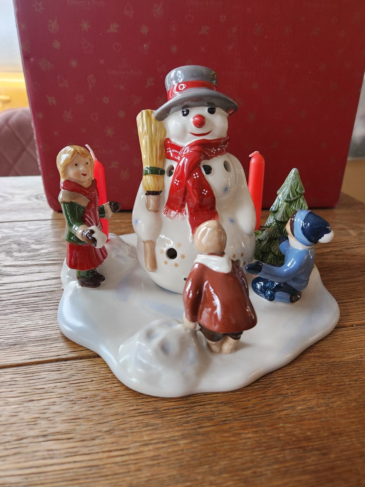 villeroy en boch christmas toys sneeuwpop kandelaar, Diversen, Ophalen of Verzenden