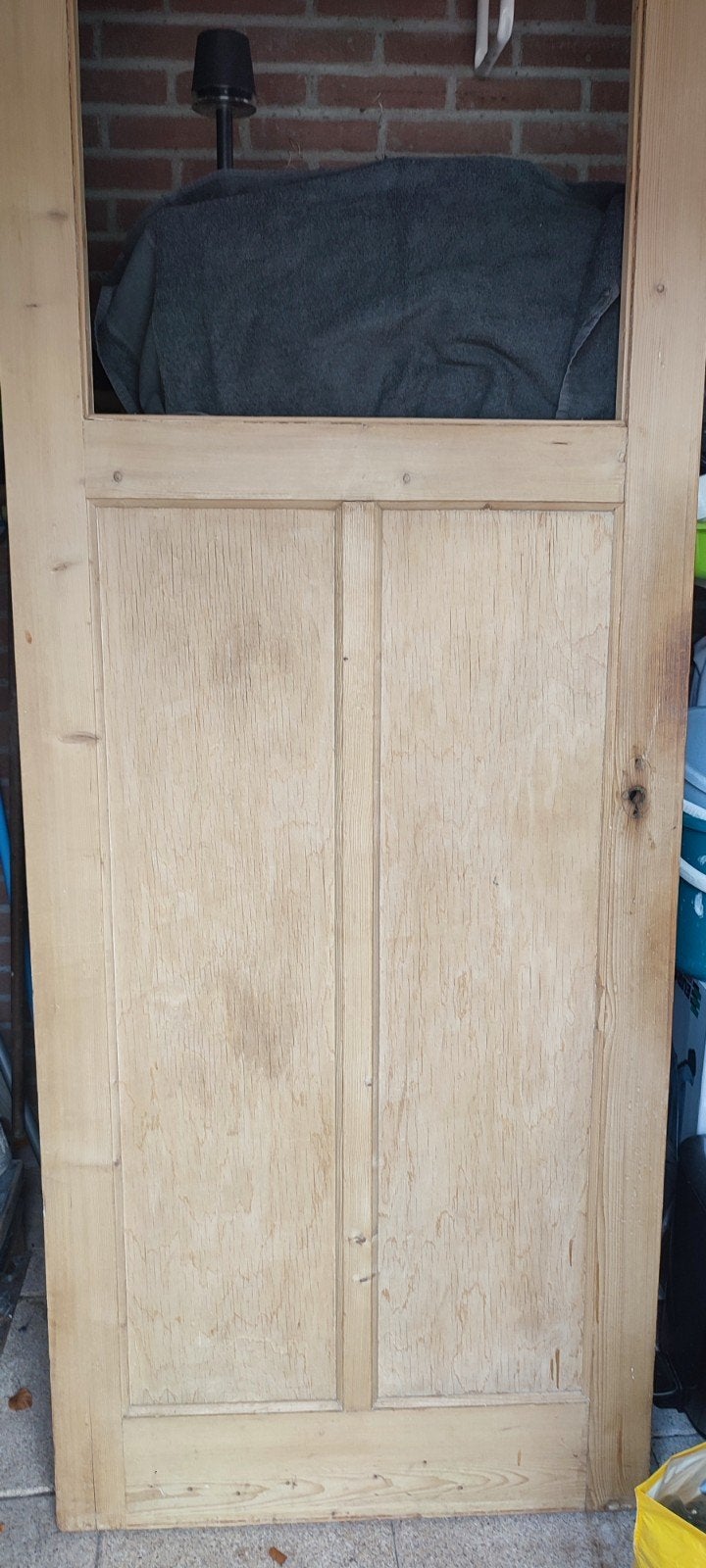Mooie oude paneeldeur, H 211 x B 82 cm, Ophalen