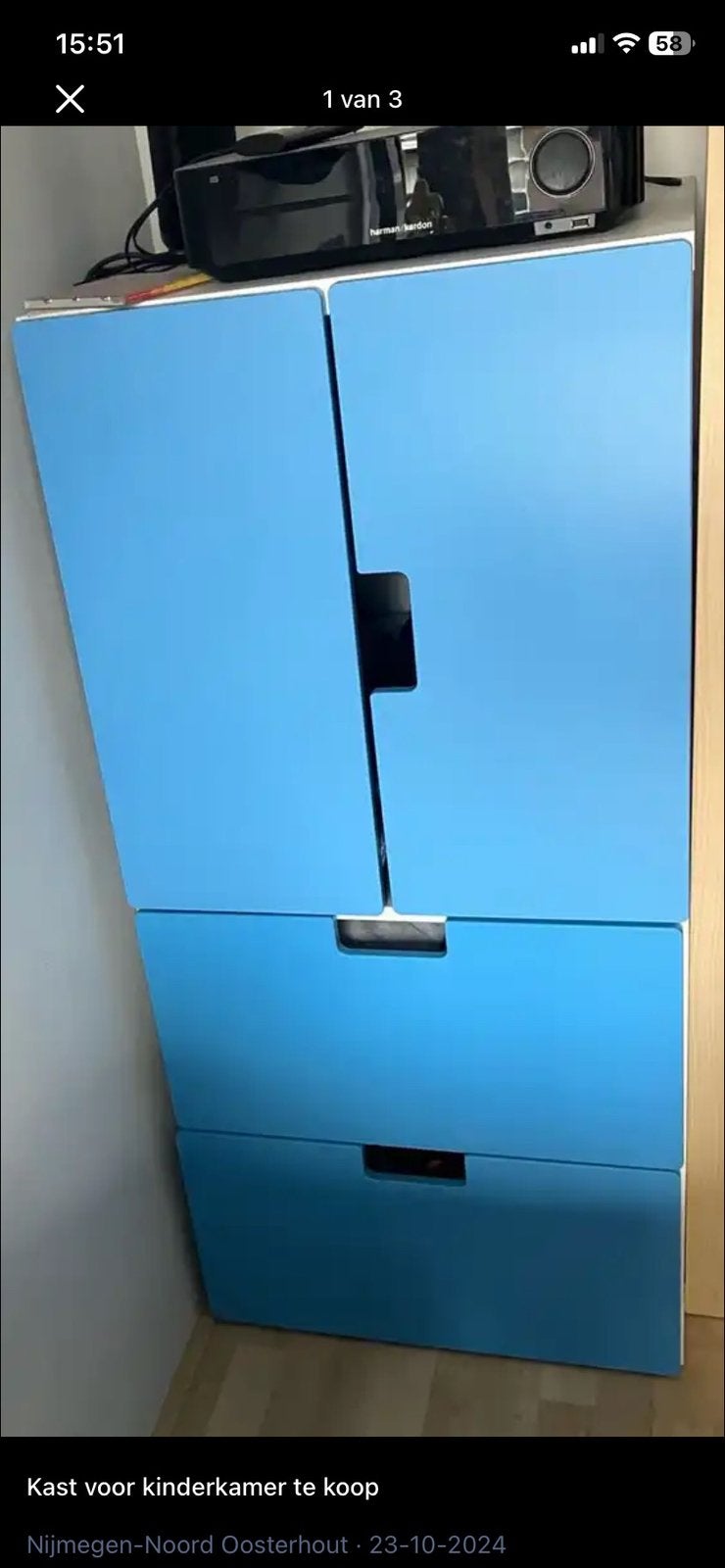 Kast kindetkamer gratis op te halen, Huis en Inrichting, Slaapkamer | Bedden, Ophalen, Gebruikt, 90 cm, Eenpersoons