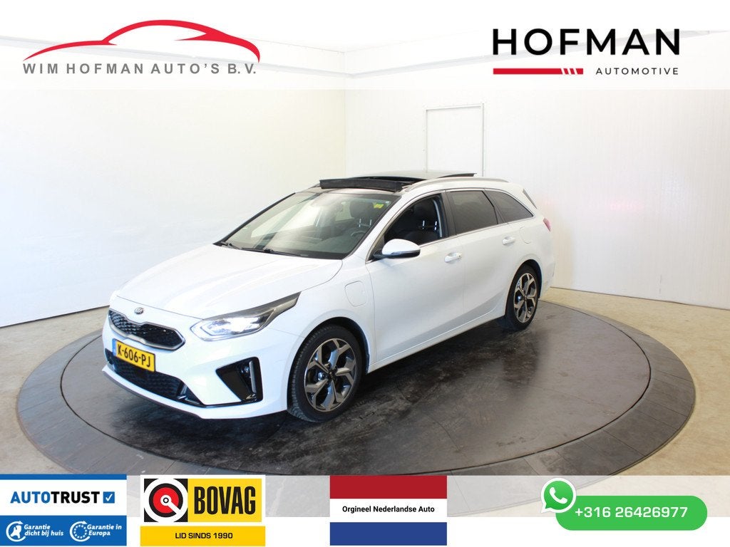 Kia Ceed 1.6 GDI PHEV Executive 166PK Pano Trekhaak El aKlep, Auto's, Gebruikt, Met garantie (alle), Wit, 71 km/l