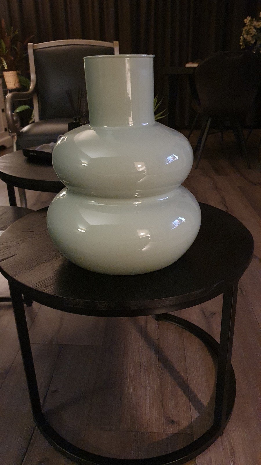 grote groene vaas, Ophalen, Nieuw, Glas, Groen