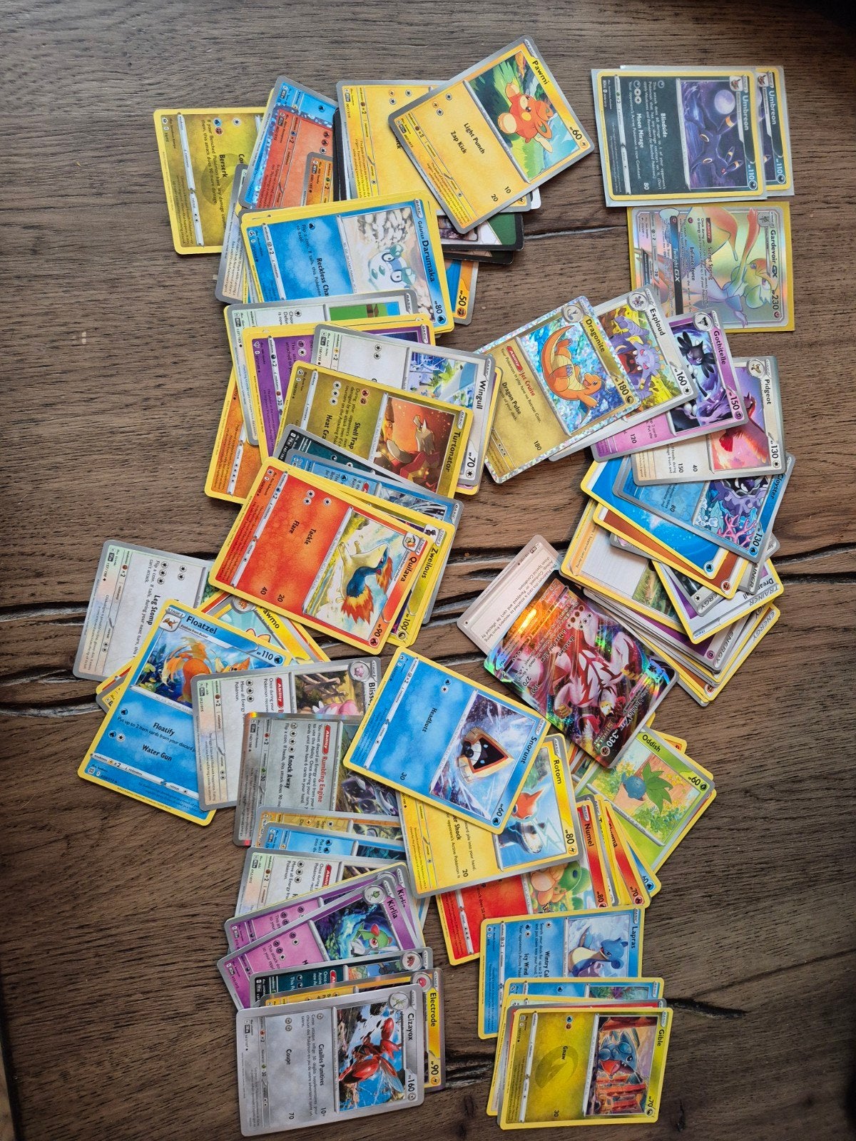 Pokemon kaarten, Ophalen of Verzenden, Gebruikt, Meerdere kaarten, Foil