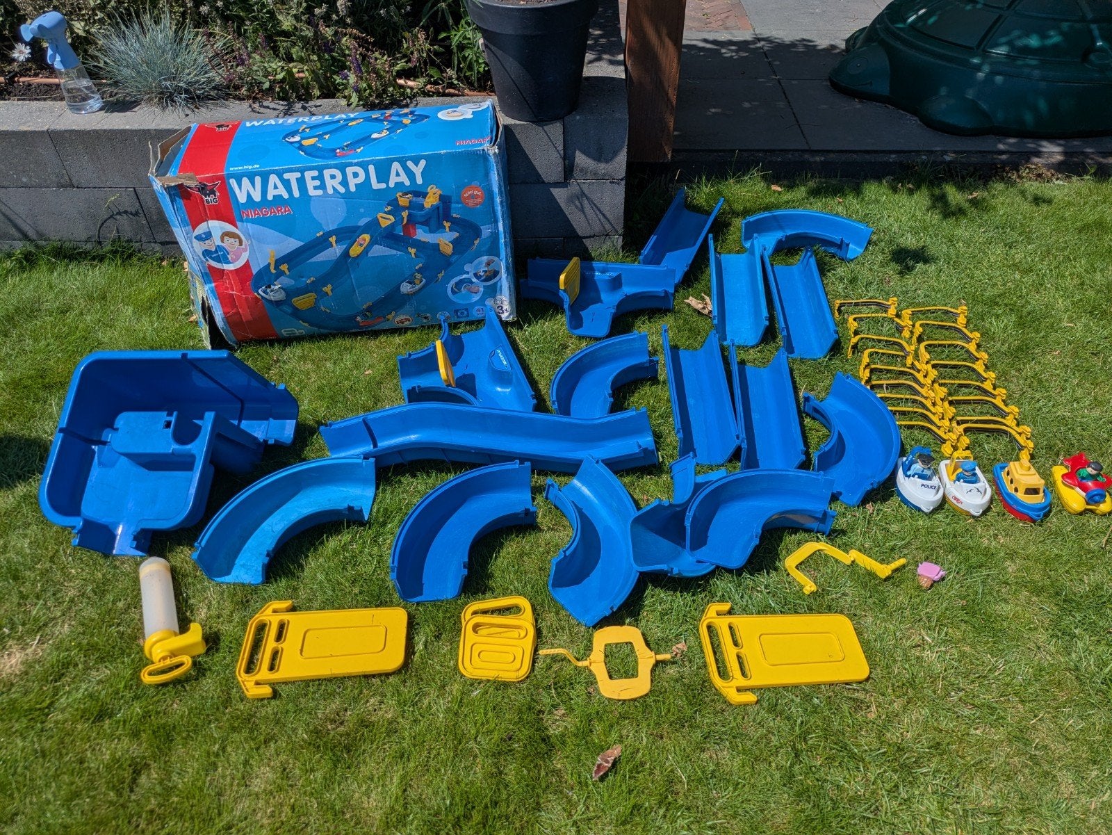 BIG Waterplay Niagara Waterbaan - Blauw - 130x90x22 cm, Ophalen of Verzenden, Gebruikt