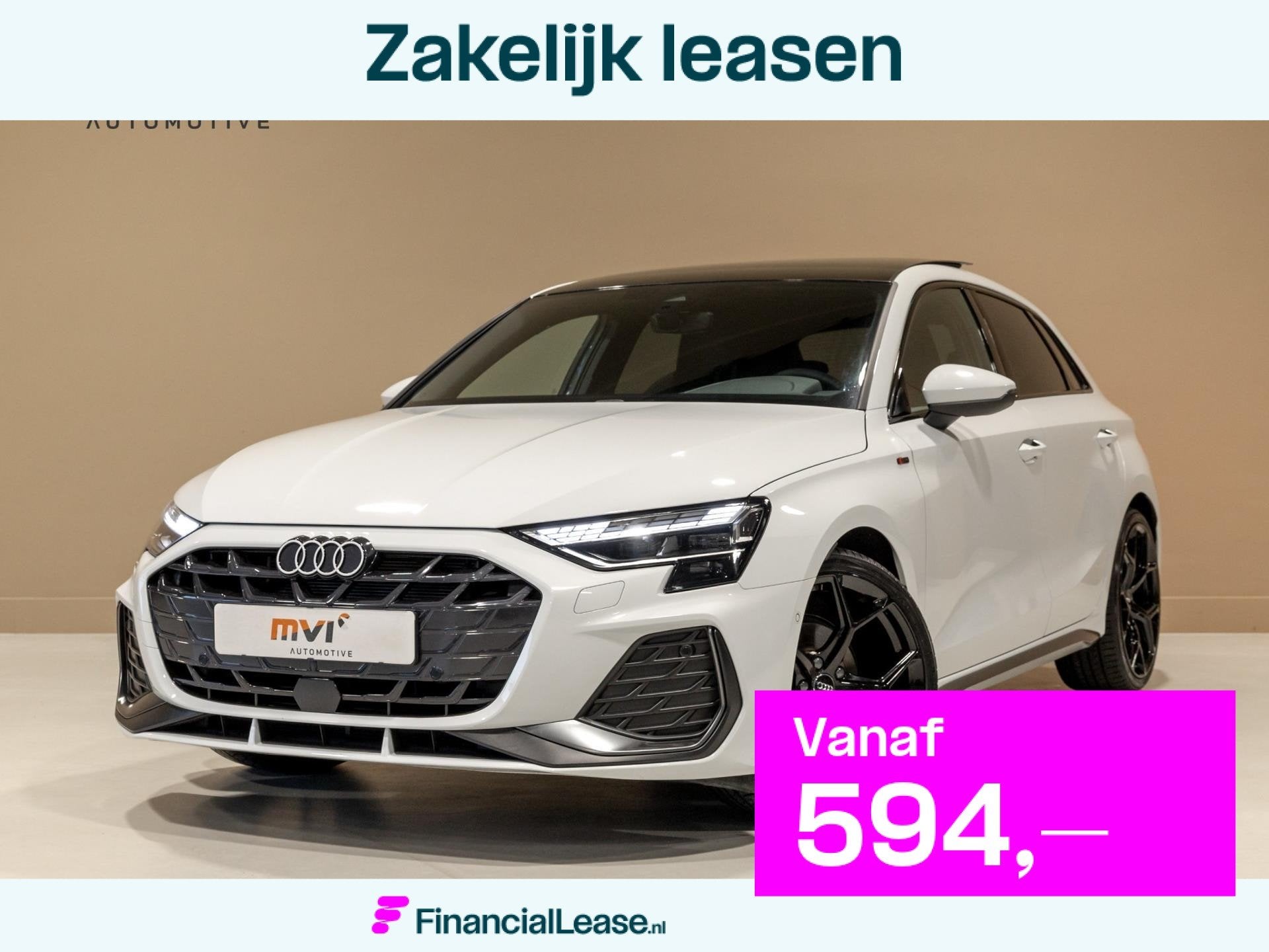 Audi A3 Sportback 35 TFSI S-Line edition / 150pk / Panorama, Auto's, Audi, Bedrijf, Lease, Financial lease, A3, ABS, Achteruitrijcamera