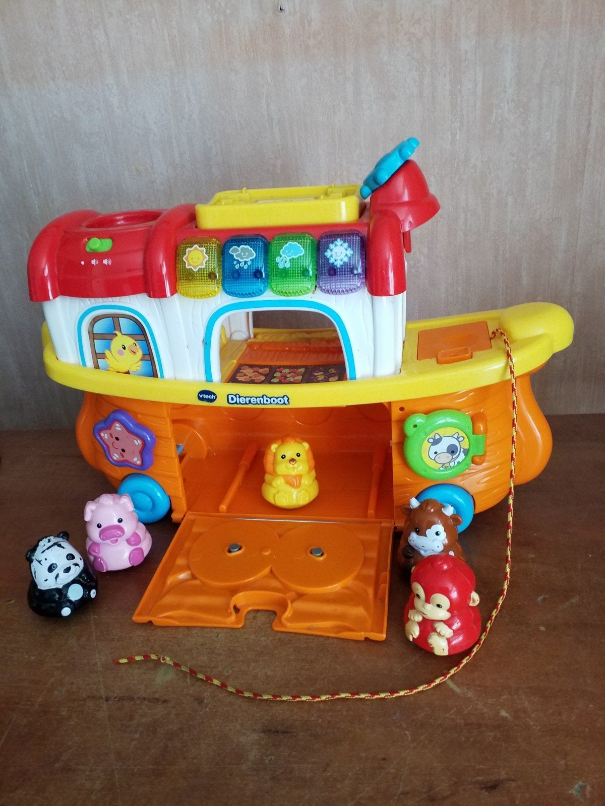 VTech Tip Tap Dierenboot met 5 dieren, Ophalen of Verzenden, Gebruikt, Overige typen, Met licht
