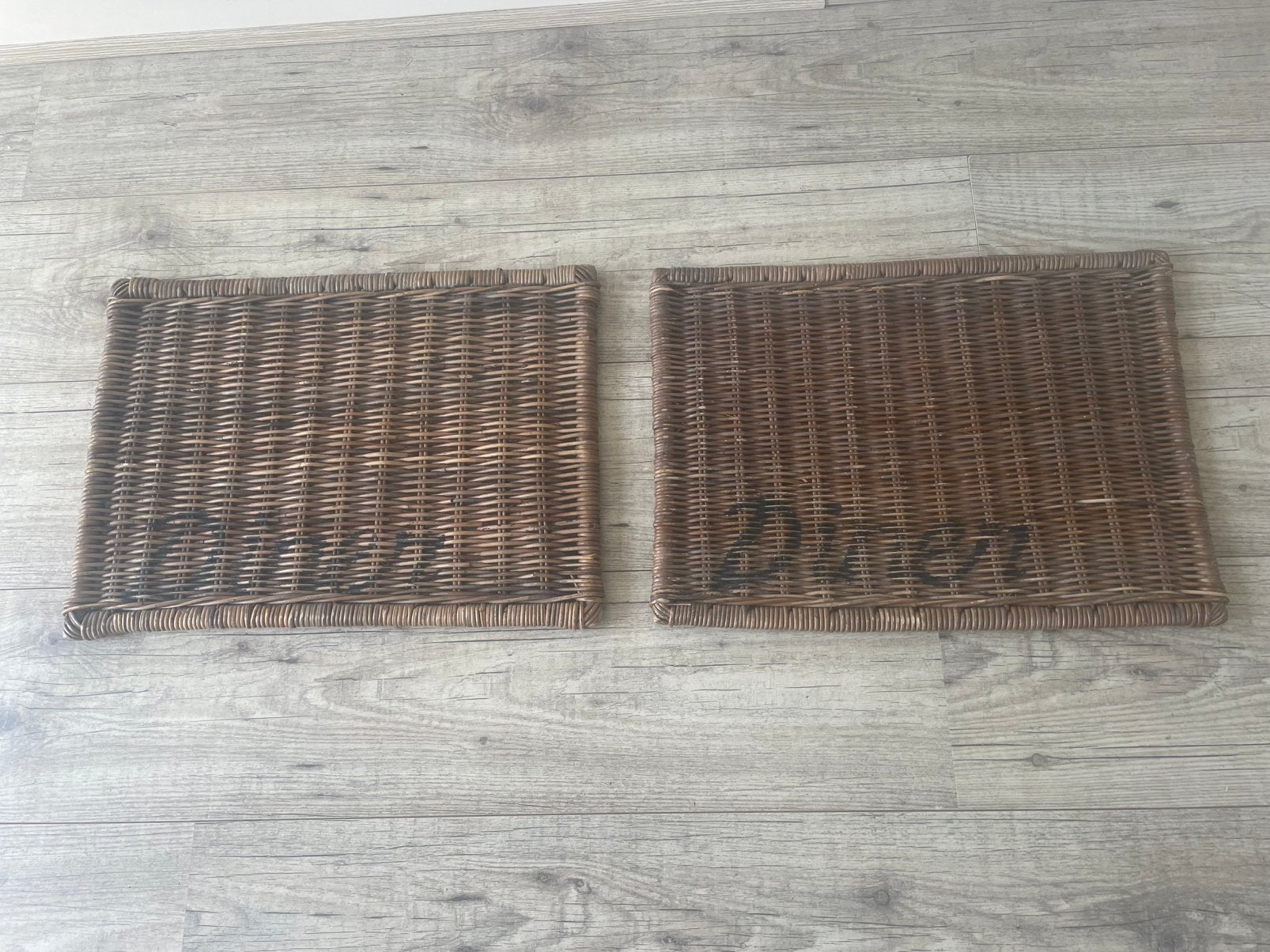 2 x rattan Diner placemats Riviera Maison, Ophalen of Verzenden, Zo goed als nieuw
