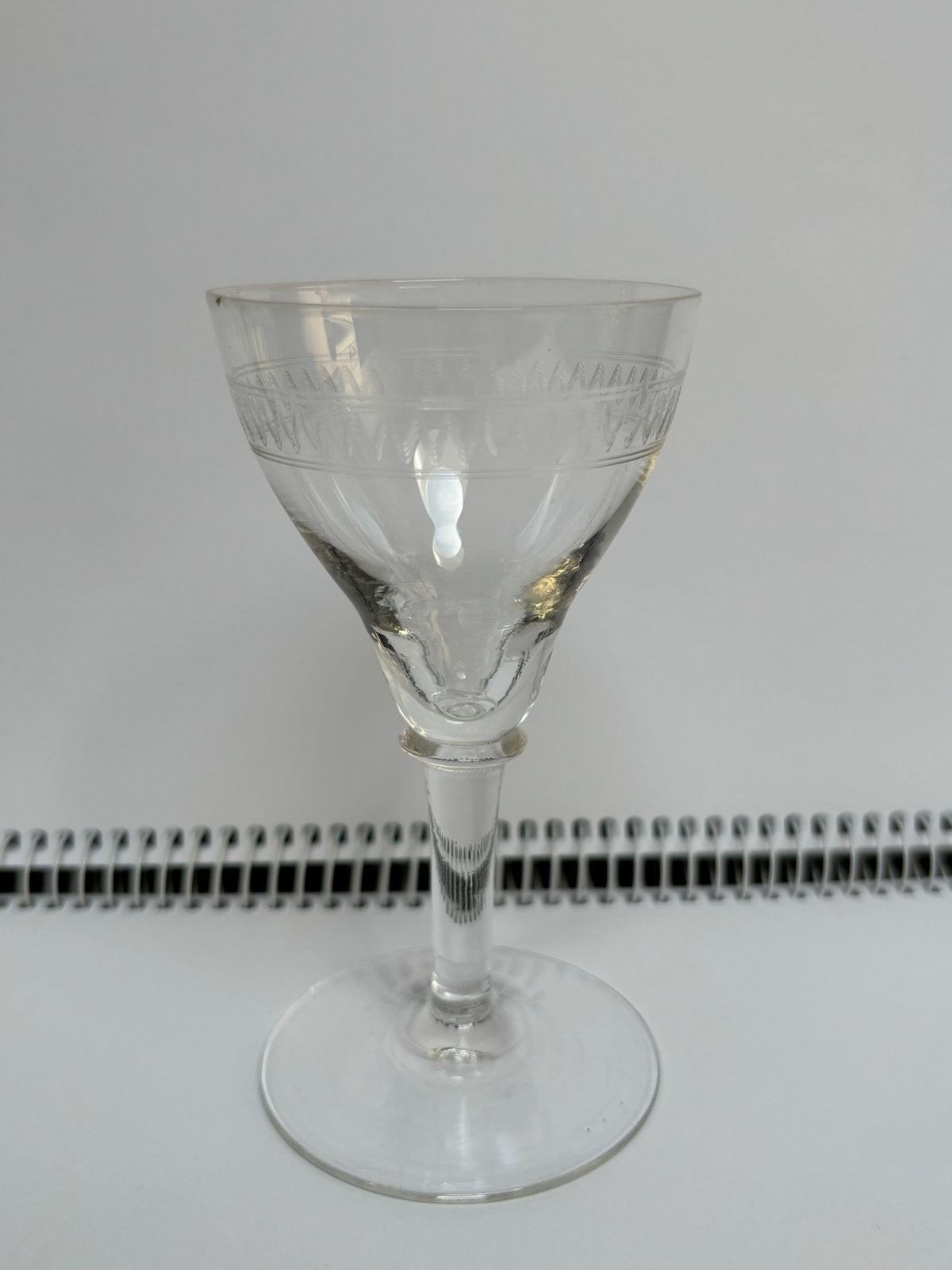 Borrelglaasje met Fijn Geslepen Patroon, Ophalen, Gebruikt, Borrel- of Shotglas