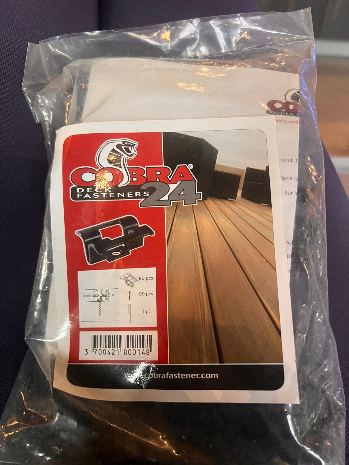 1 zak met 90 stuks Cobra24 Deck Fasteners, Ophalen of Verzenden, Nieuw, Hout