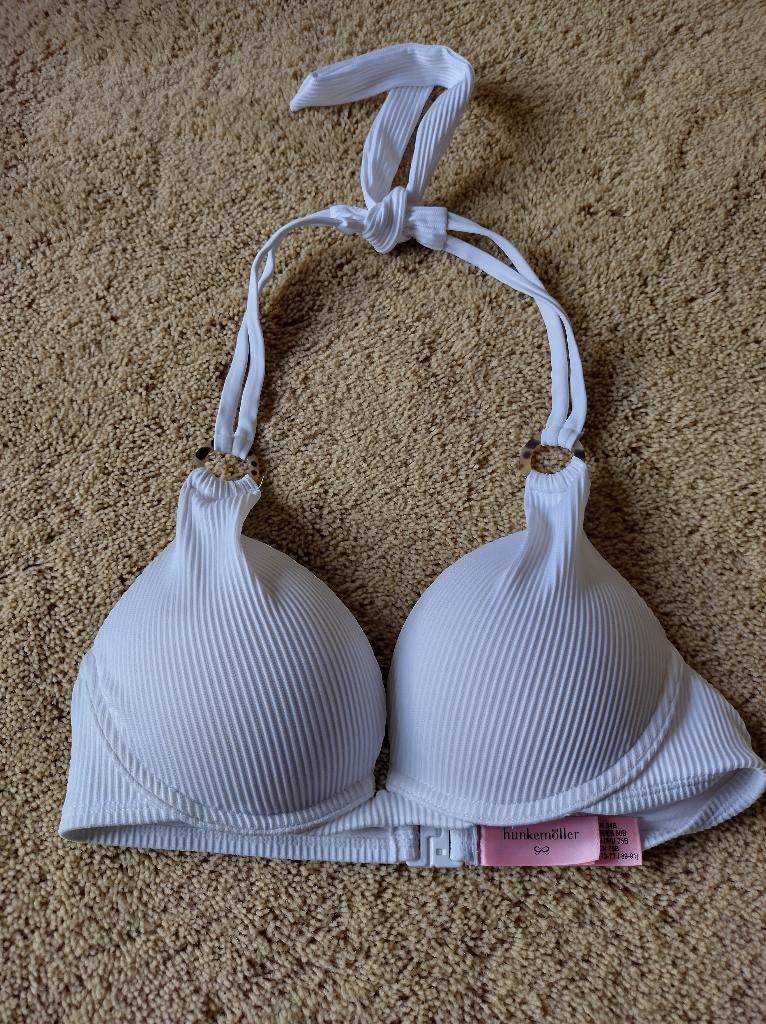 Hunkemöller bikini top wit 75B nieuw, Wit, Nieuw, Ophalen of Verzenden, Bikini