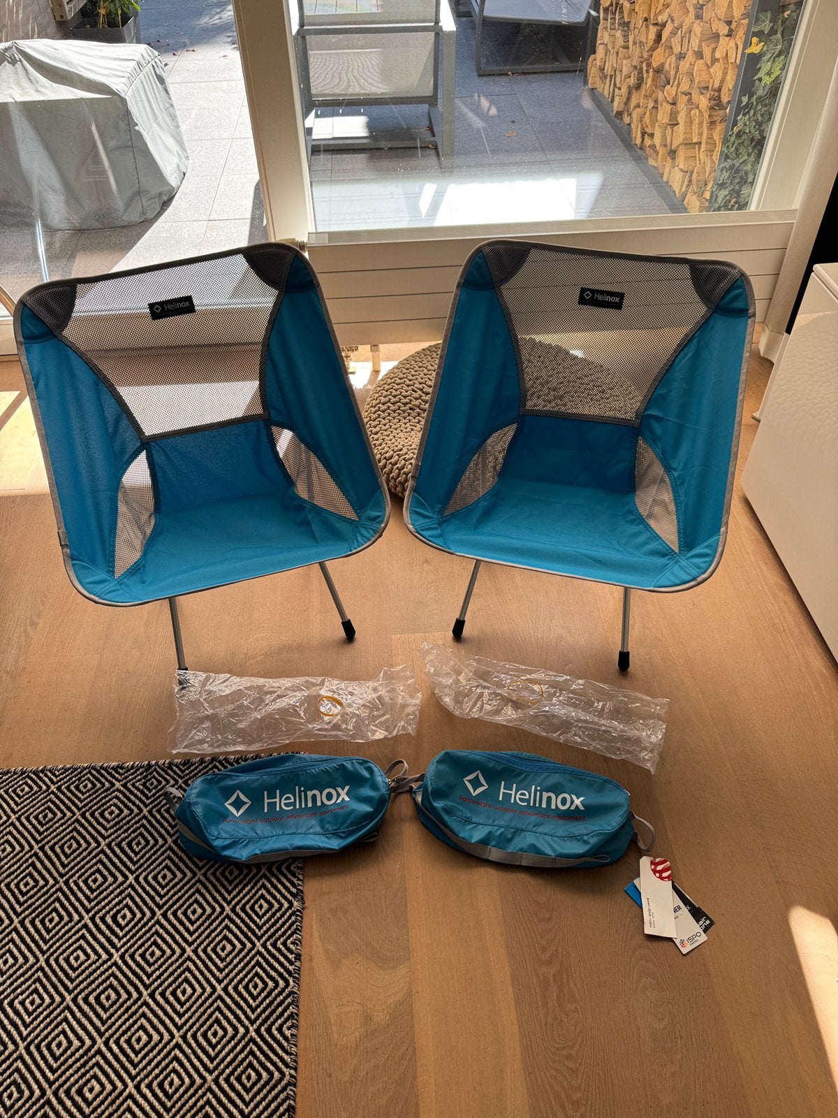Nieuw 2x helinox chair one  Kleur blauw dac, Ophalen of Verzenden, Zo goed als nieuw, Campingstoel