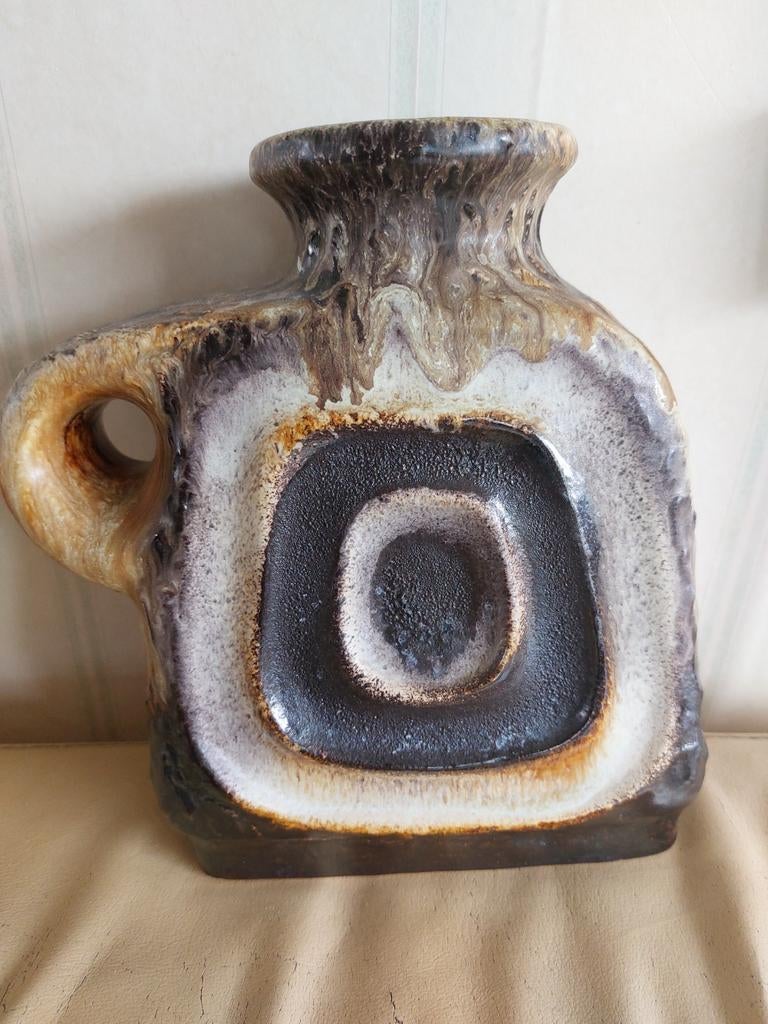 Vintage Fat Lava vaas, West-Duitsland, jaren '70, Antiek en Kunst, Ophalen of Verzenden