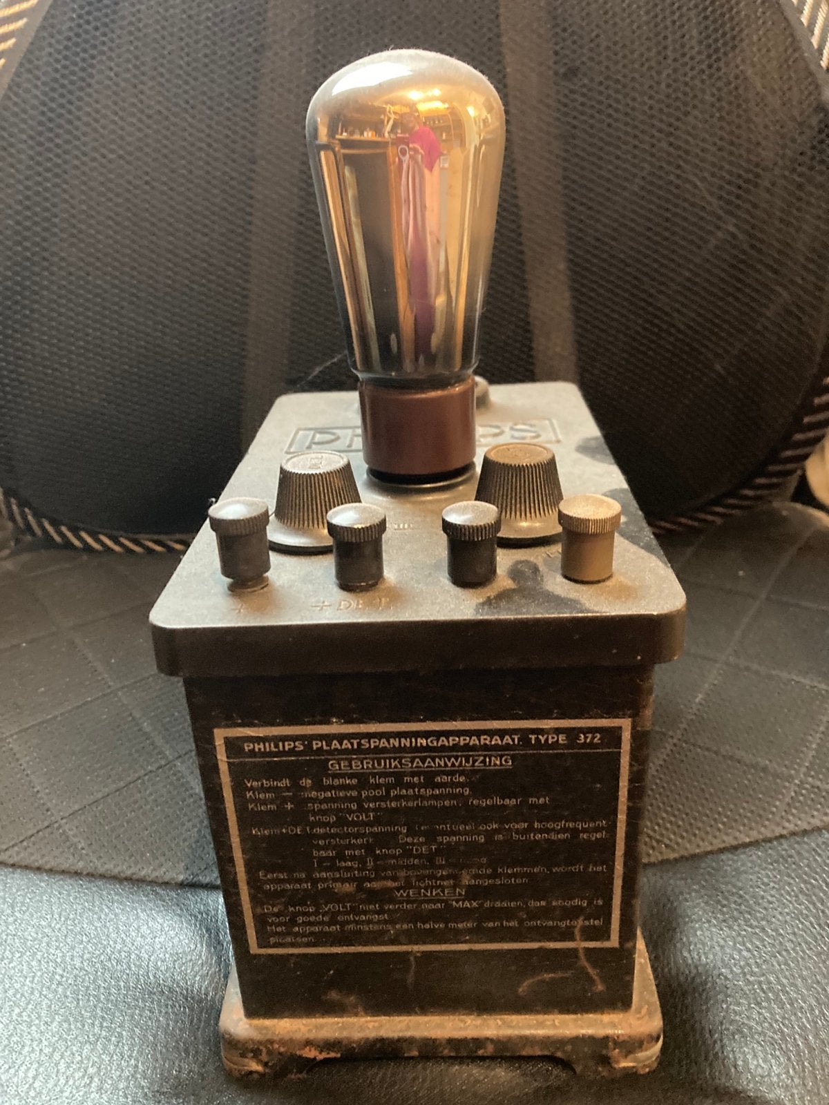 Philips Plaatspanningsapparaat Type 372 - Vintage Radio, Ophalen