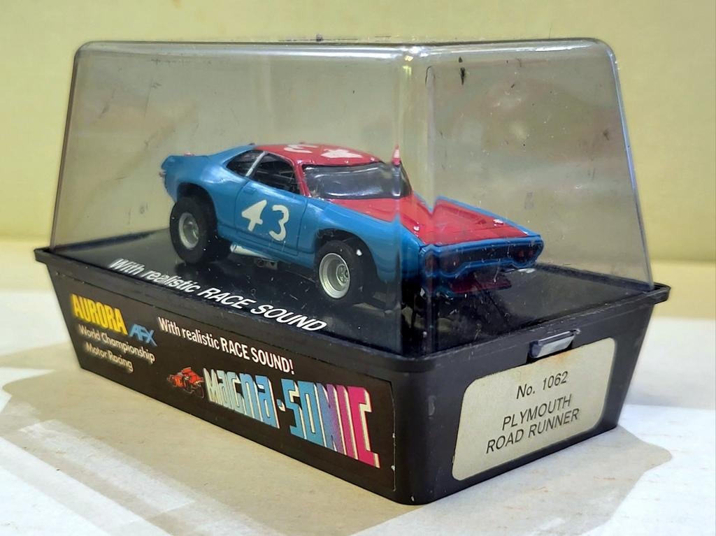 Vintage AFX Aurora #43 Plymouth Roadrunner Nieuw in doos, Ophalen of Verzenden, Nieuw, Elektrisch, Overige merken
