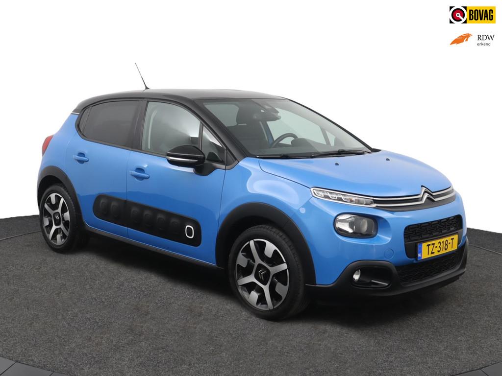 Citroen C3 1.2 S&S Shine CARPLAY I CAMERA I LICHTMETAAL 17 I, 1199 cc, Blauw, 450 kg, 49 €/maand