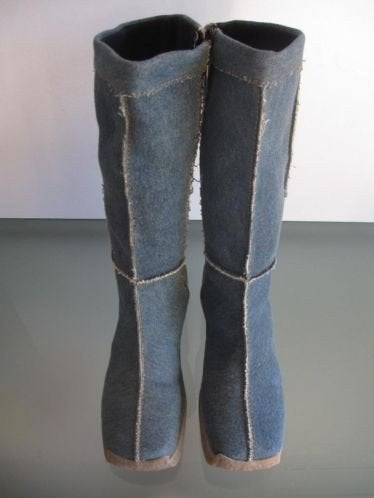 Jeans blauwe laarzen nieuw 40 | Lazamani | Gratis verzenden, Kleding | Dames, Hoge laarzen, Verzenden, Blauw, Lazamani