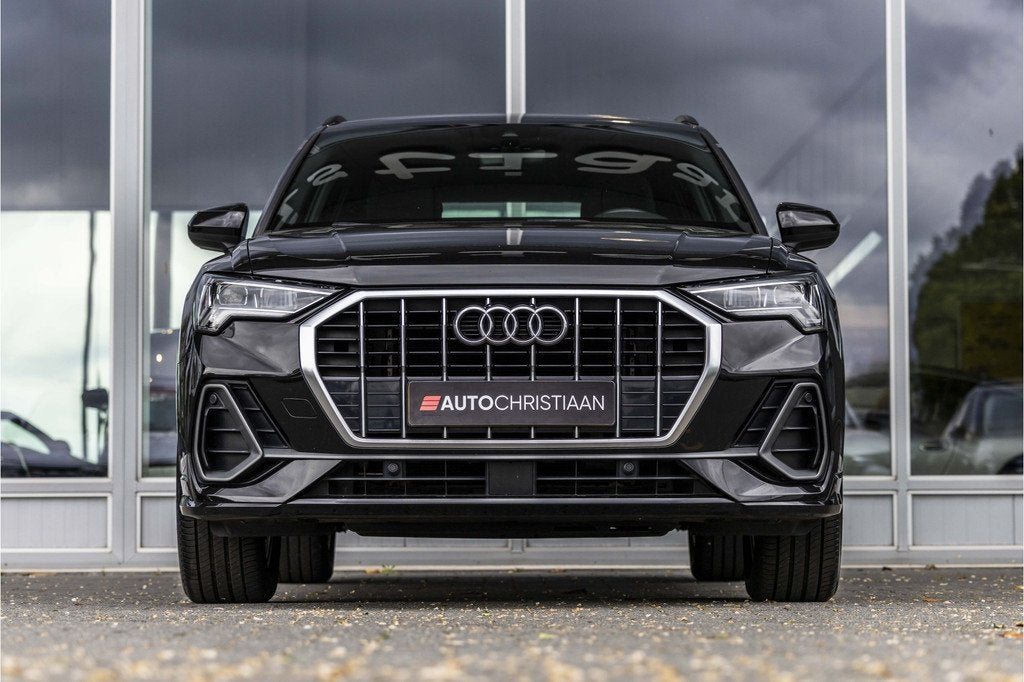Audi Q3 35 TFSI S Line Pro Line S | LED | Leder (bj 2019), Auto's, Audi, 12 maanden, 4 cilinders, Zwart, Leder