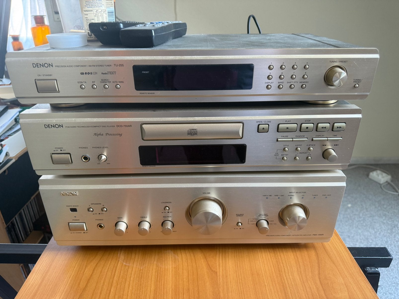 Denon HiFi set, versterker, CD-speler, tuner, platenspeler, Ophalen, Denon, Losse componenten, Zo goed als nieuw