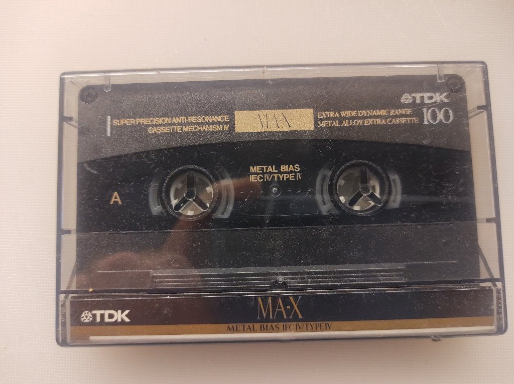 TDK MA-X 100 cassette MAX100, Gebruikt, Verzenden, Overige genres, 1 bandje