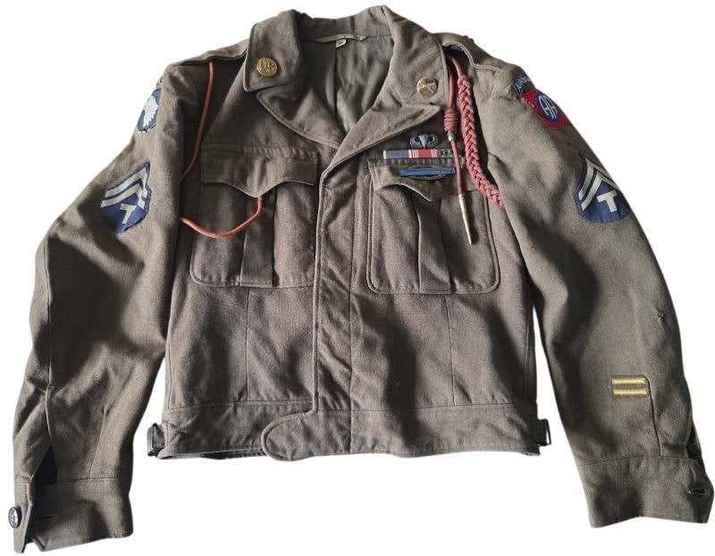 US WW2 101st & 82nd Airborne M-1944 Ike Jacket, Ophalen of Verzenden, Amerika, Kleding of Schoenen