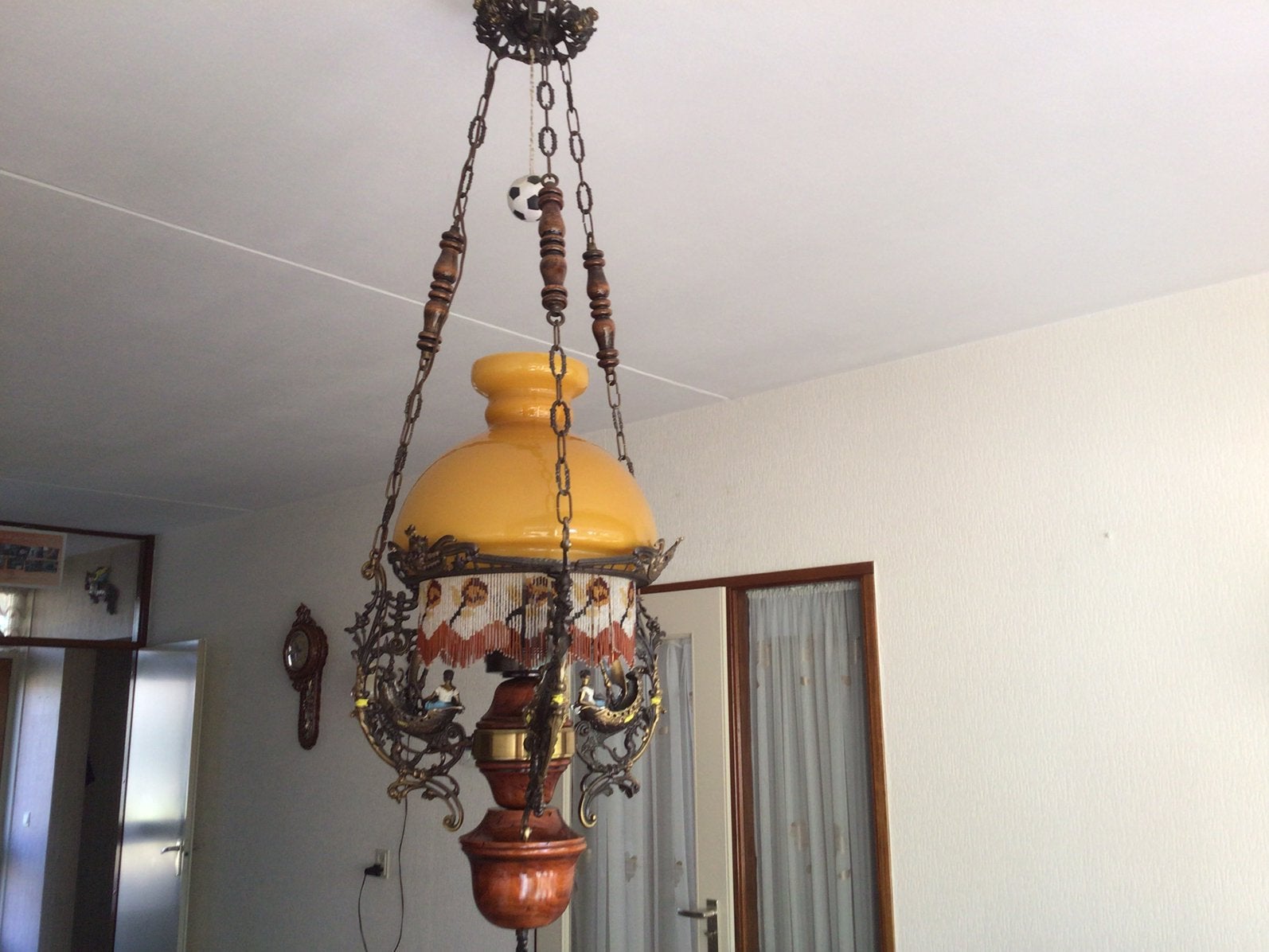Electr.retro hanglamp, Ophalen, Zo goed als nieuw