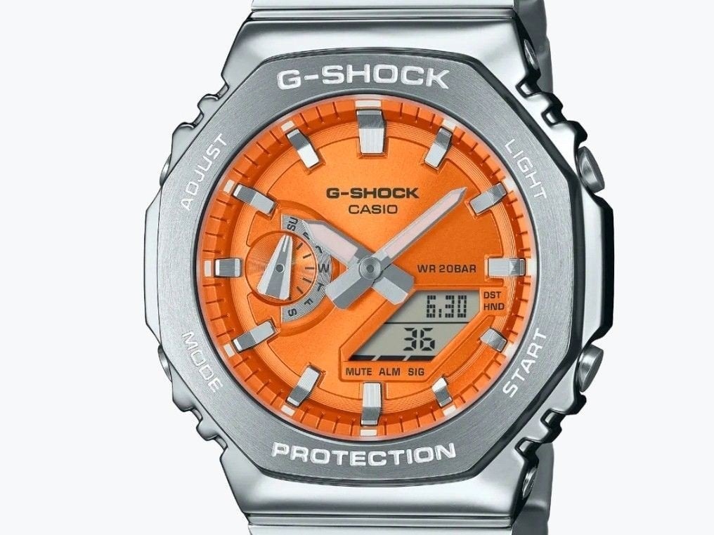 Nieuwe Casio G-Shock Metal GM-2110d-4AER, Staal, Polshorloge, Nieuw, Ophalen of Verzenden