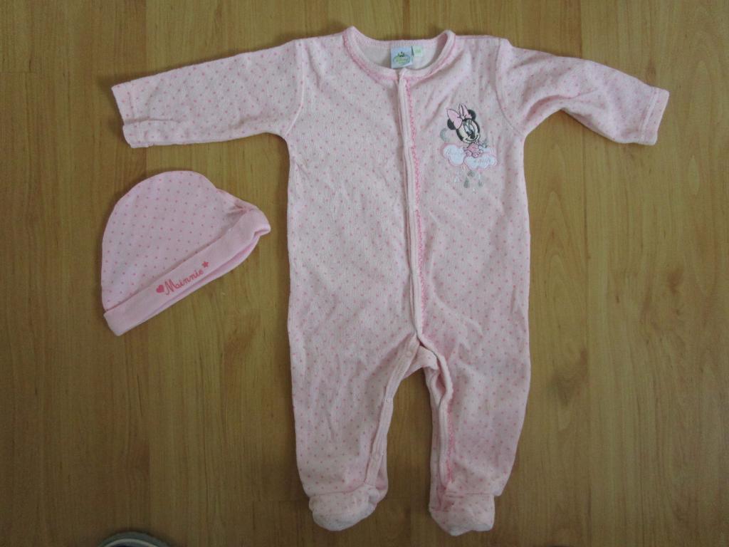 Disney / Minnie mouse - boxpakje + mutsje maat 6 mnd, Disney, Meisje, Ophalen of Verzenden, Zo goed als nieuw