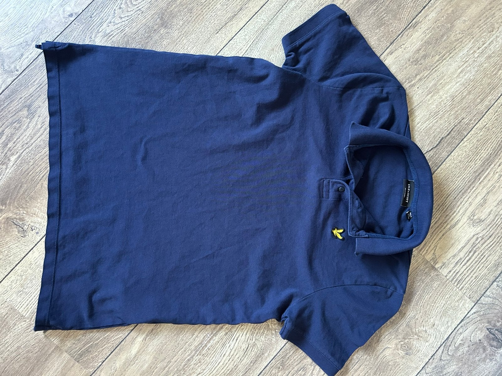 Donkerblauwe polo Lyle & Scott te koop, Ophalen of Verzenden, Zo goed als nieuw, Jongen, Shirt of Longsleeve