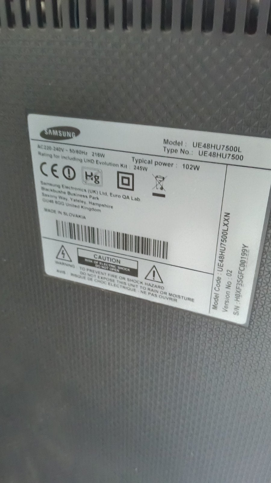 Samsung UE48HU7500L 4K UHD Smart TV - Pootjes los ernij, 50 Hz, Ophalen of Verzenden, Samsung, 100 cm of meer