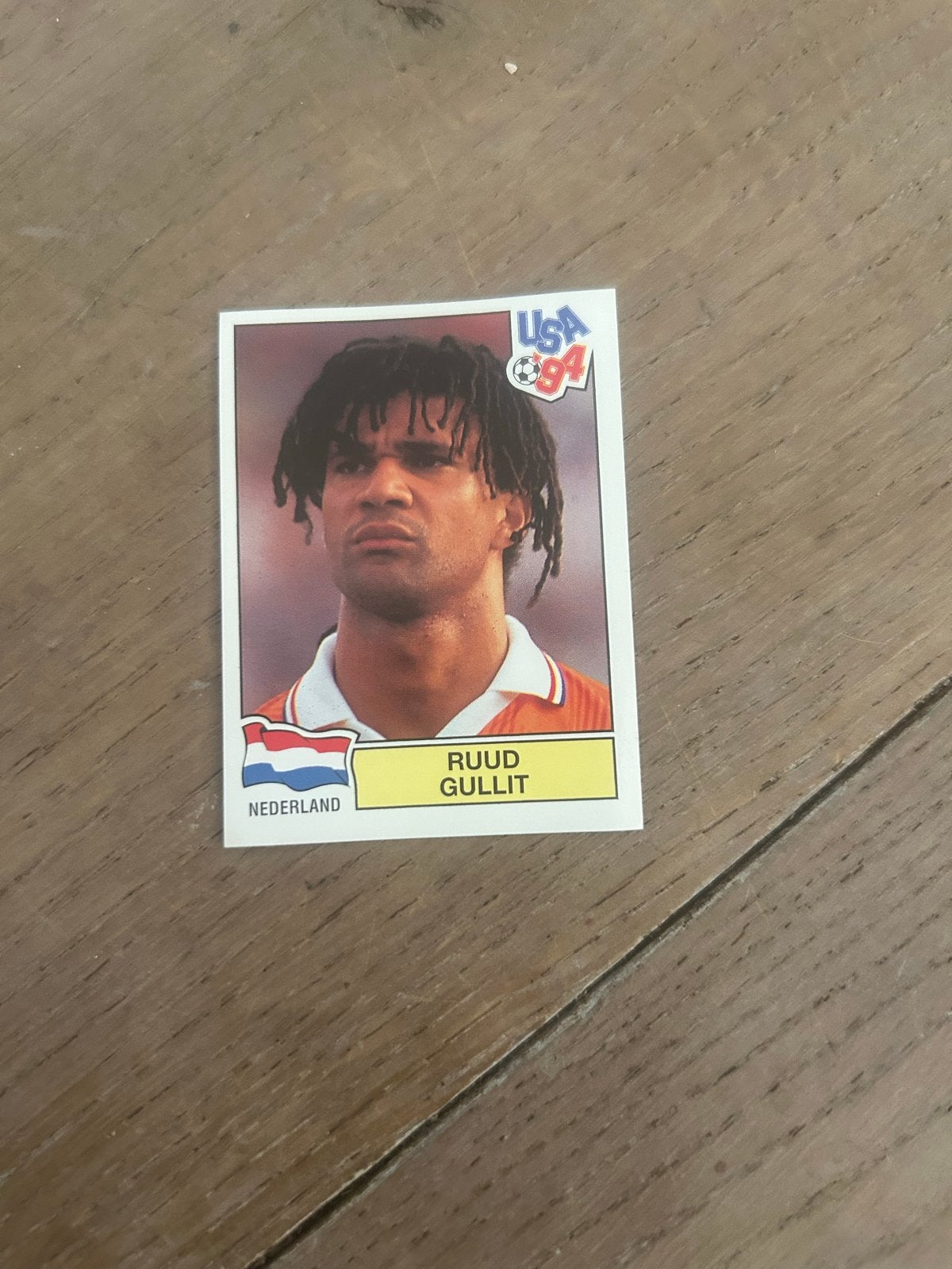 Ruud Gullit Panini USA 94 Voetbalsticker, Ophalen of Verzenden, Zo goed als nieuw, Sticker