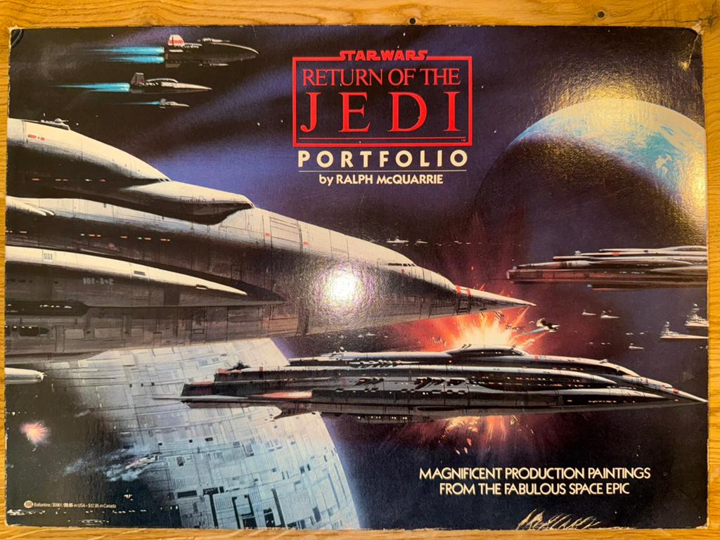 Star Wars: Return of the Jedi portfolio van Ralph McQuarrie, Verzamelen, Star Wars, Zo goed als nieuw, Actiefiguurtje, Ophalen of Verzenden