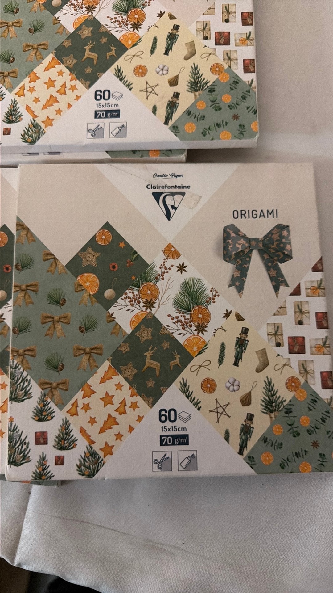 Clairefontaine origami papier 10 pakjes a 60 vellen., Ophalen of Verzenden, Nieuw, Papier of Karton, Knutselmateriaal