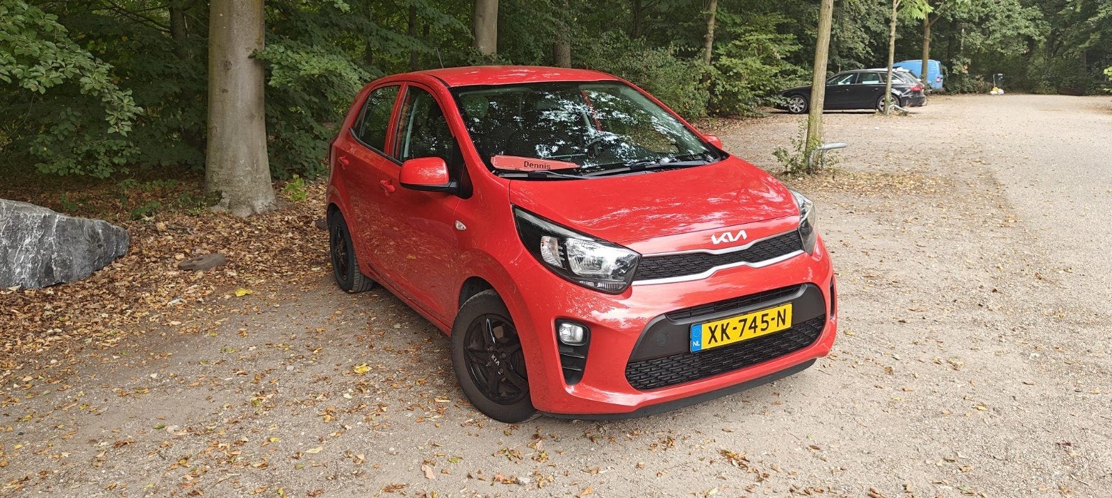 Kia Picanto 1.0 Cvvt 67pk  2019 Rood, Auto's, Voorwielaandrijving, Stof, Zwart, 4 stoelen