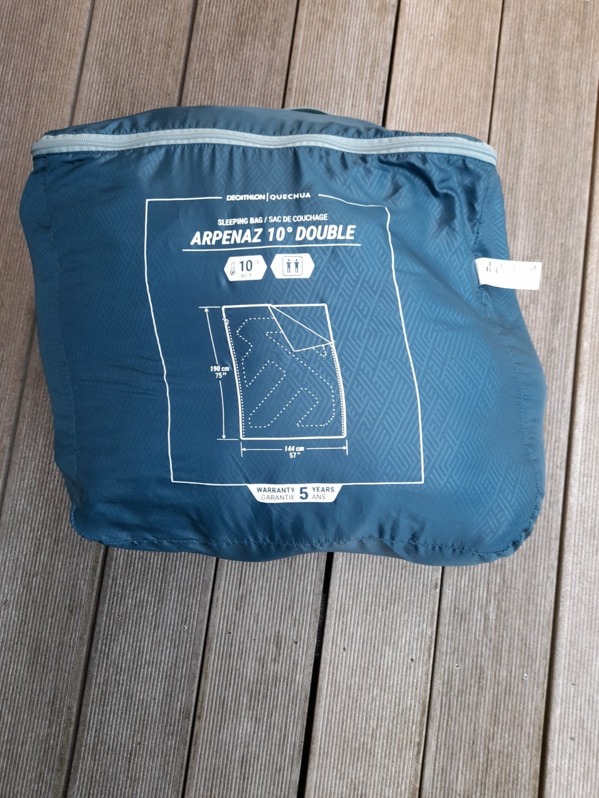 Decathlon Quechua Arpenaz 10 Double Slaapzak, Ophalen