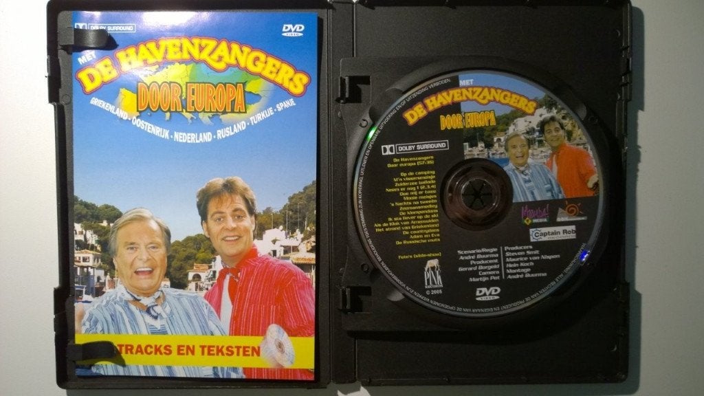 De Havenzangers - Door Europa, Rondje Hollands (DVD), Alle leeftijden, Ophalen of Verzenden, Zo goed als nieuw, Verzameling
