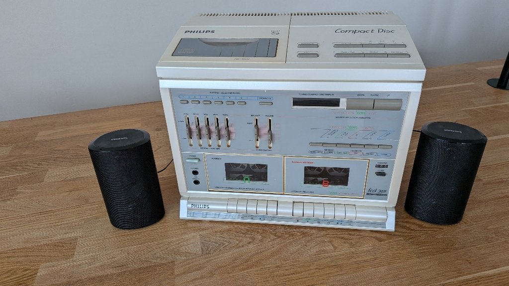 Vintage Philips Stereo toren fcd 365 limited edition, Ophalen, Gebruikt, Tuner of Radio, Philips