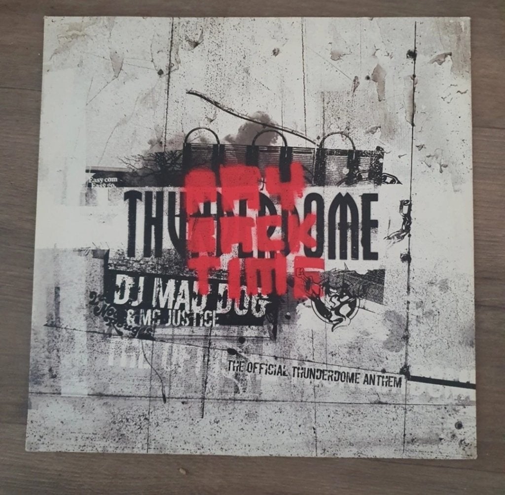 DJ Mad Dog & MC Justice - Payback Time vinyl Thunderdome, Cd's en Dvd's, Vinyl | Dance en House, Ophalen of Verzenden, Zo goed als nieuw