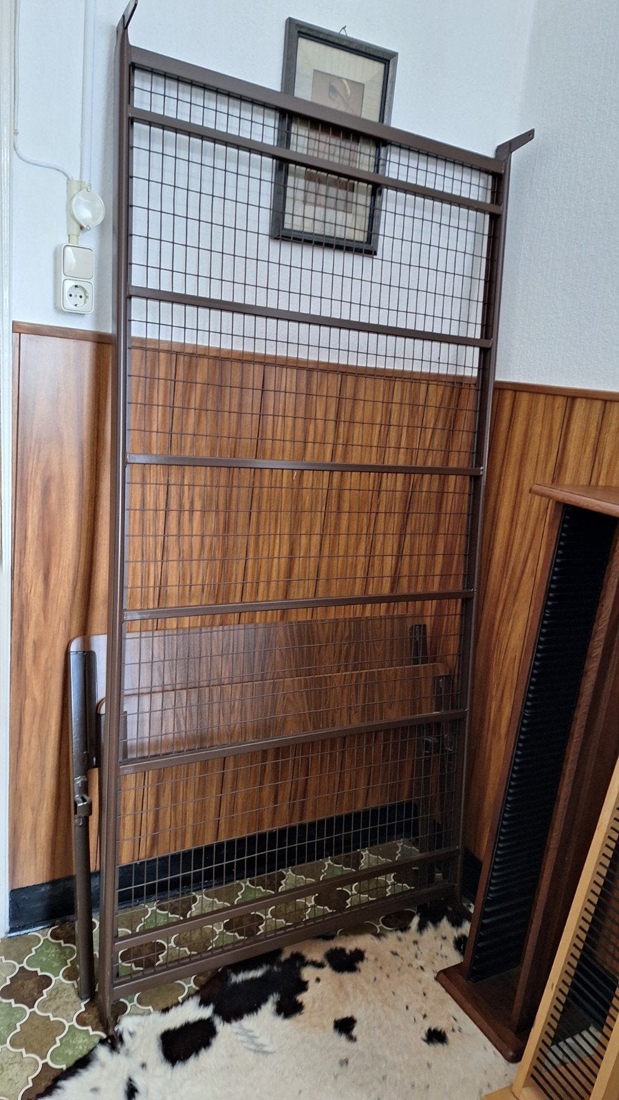 Eenpersoons bed met metalen frame, Ophalen, Gebruikt, 90 cm, Eenpersoons