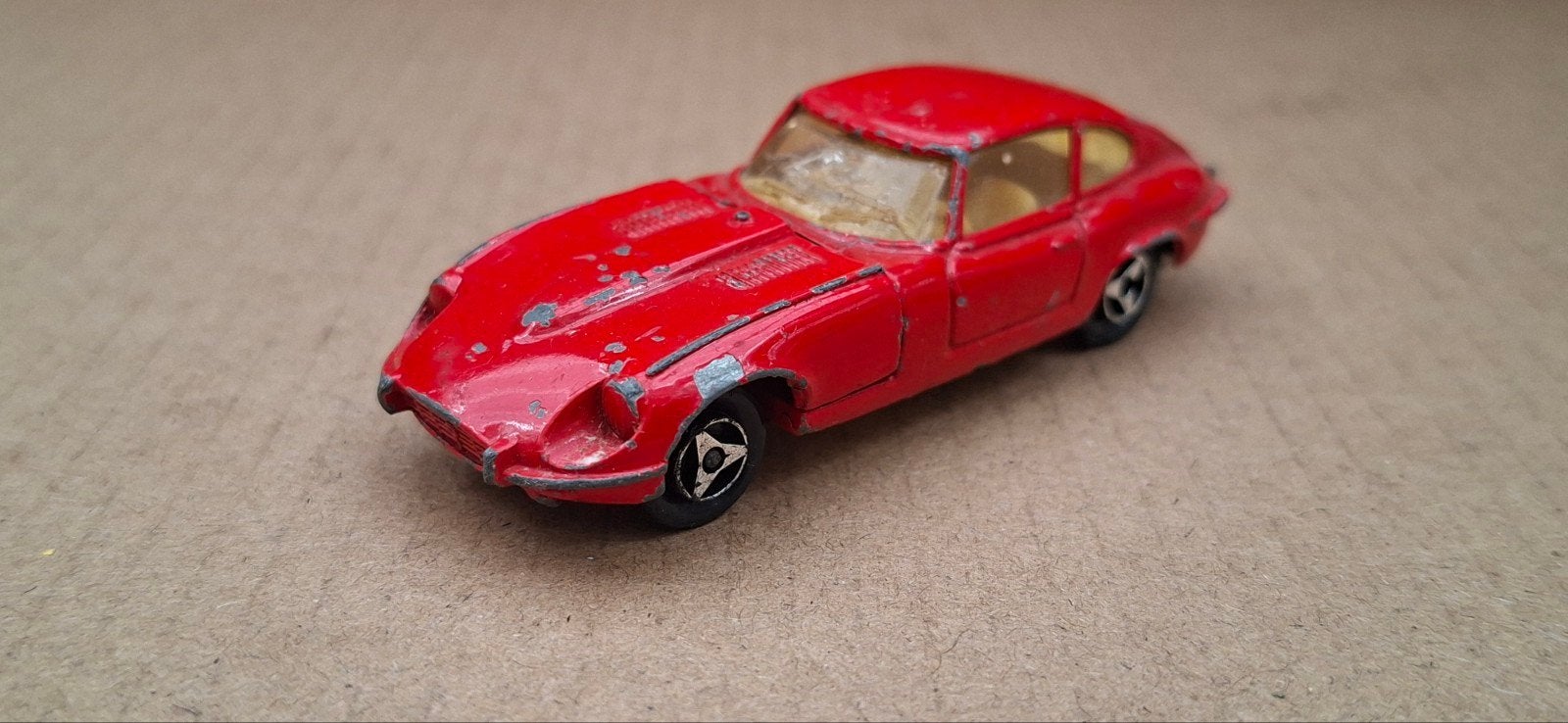 Majorette Jaguar E-Type - Rode Speelgoedauto, Ophalen of Verzenden, Gebruikt
