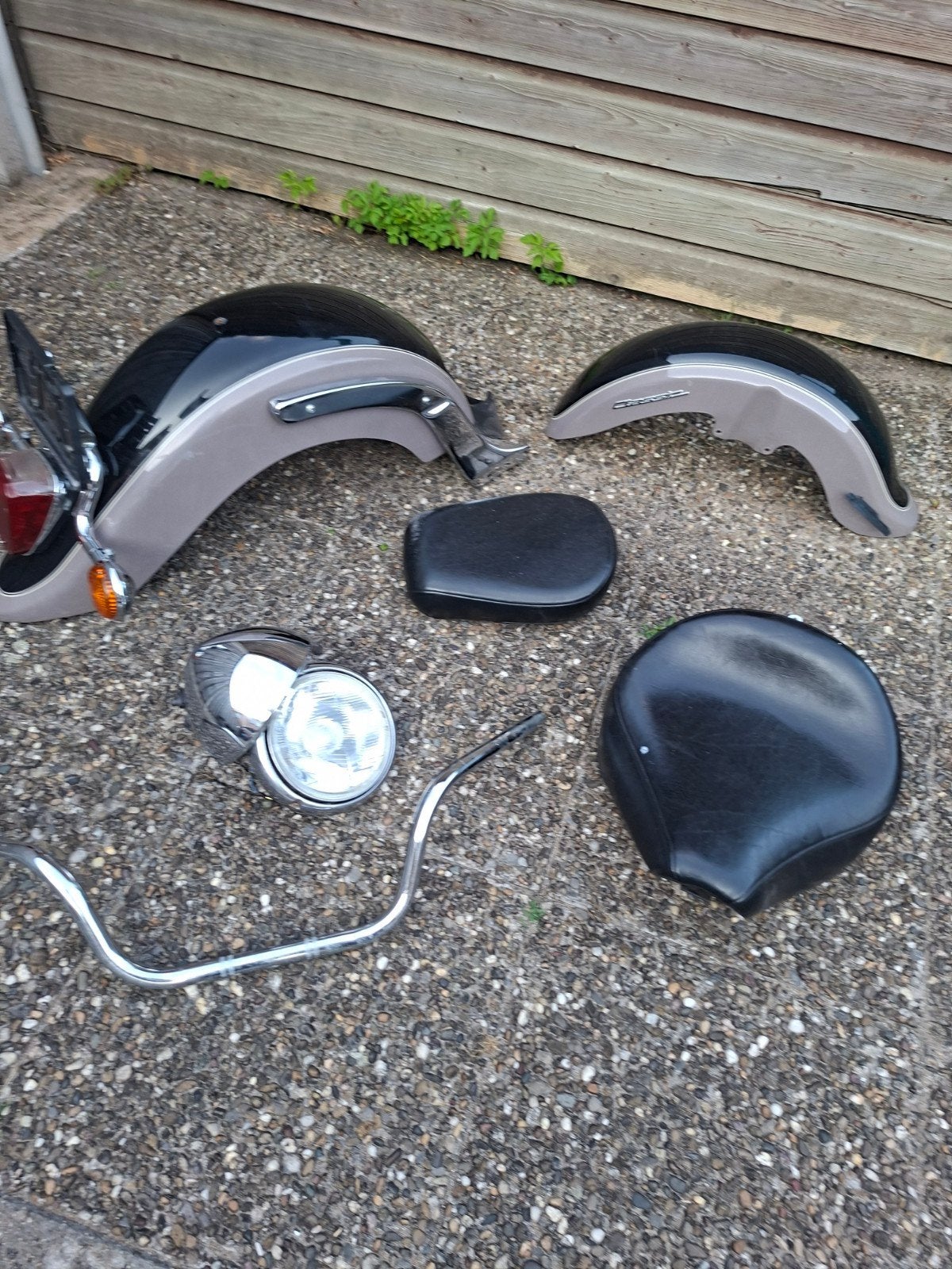 Yamaha Dragstar Classic 650 Spatborden, Zittingen & Koplamp, Ophalen of Verzenden, Gebruikt
