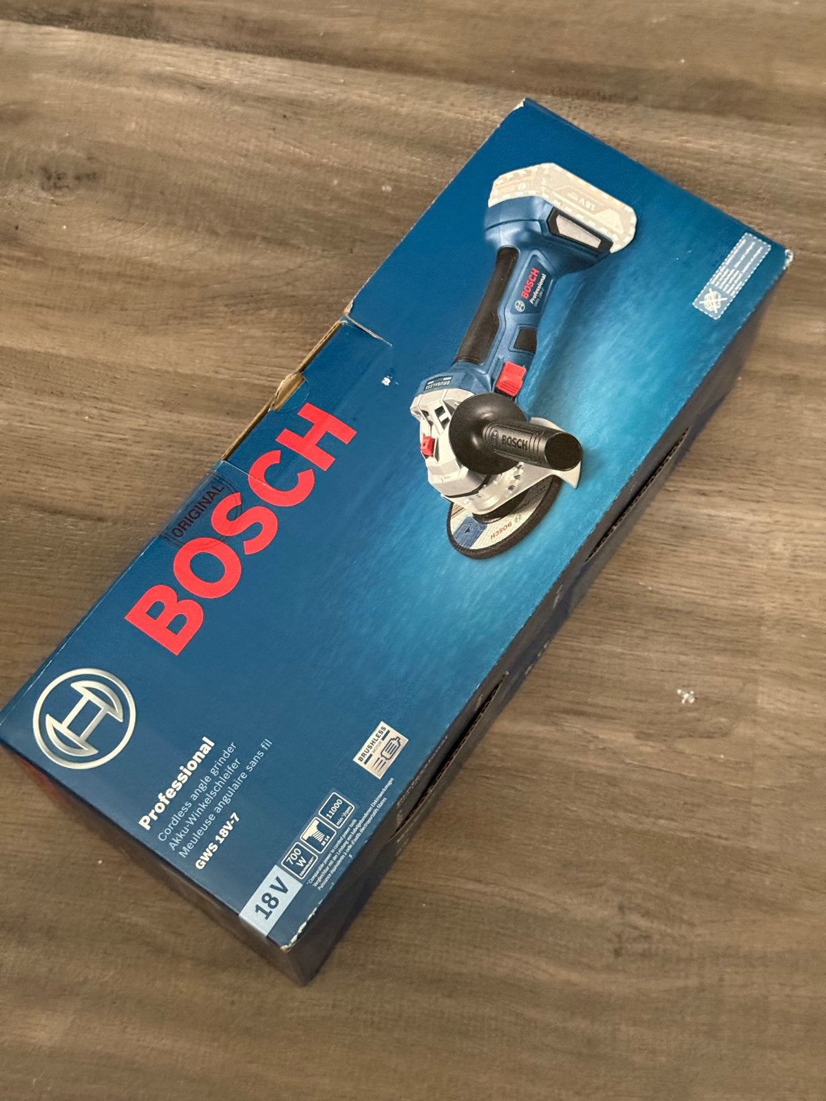 Bosch Professional Accu Haakse Slijpmachine GWS 18V-7, Ophalen of Verzenden, Nieuw, Minder dan 700 watt, Haakse handslijpmachine