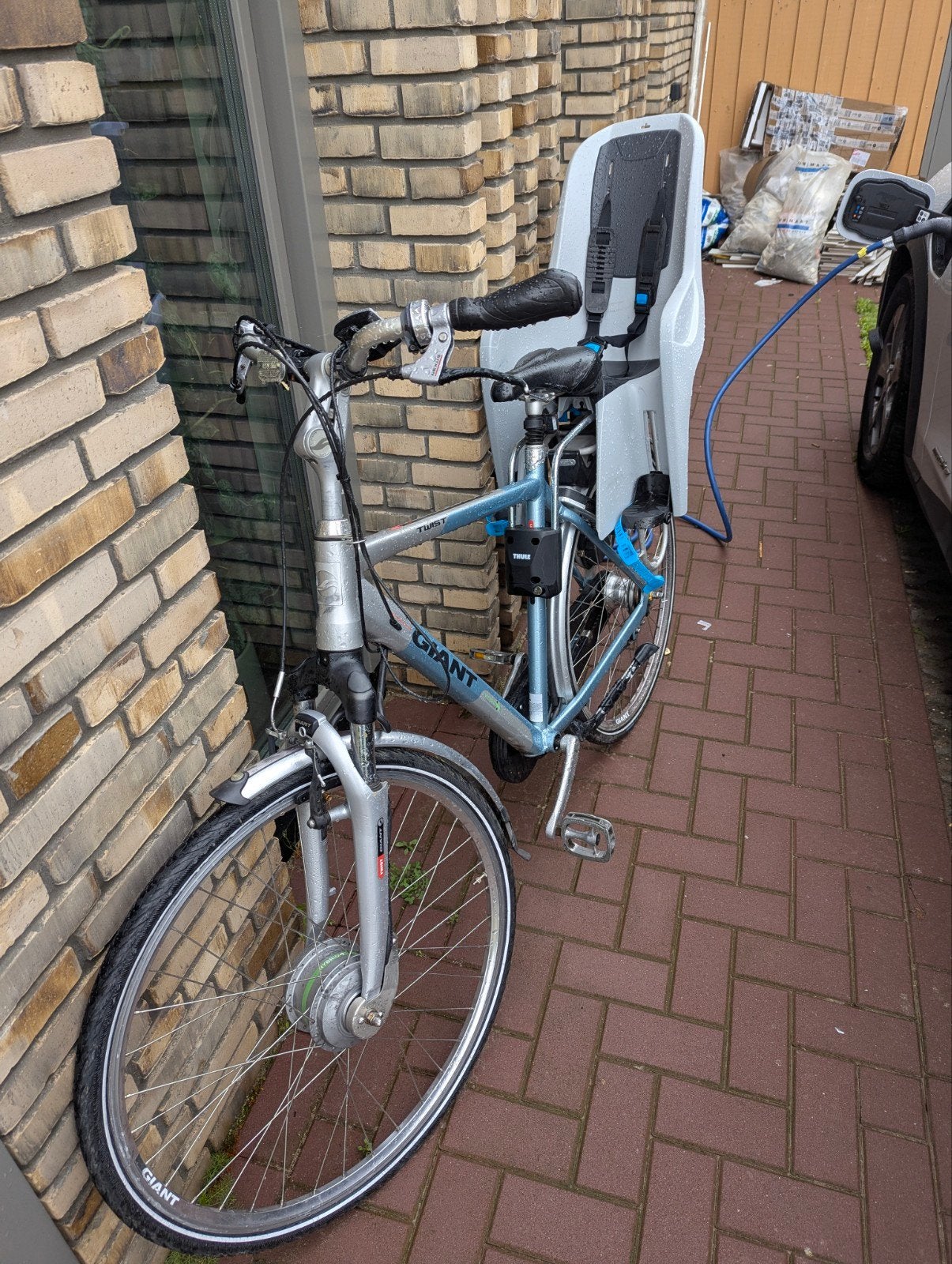 Giant Twist Go Power elektrische fiets met kinderzitje, Fietsen en Brommers, Elektrische fietsen, Ophalen, Gebruikt, Giant, 51 tot 55 cm