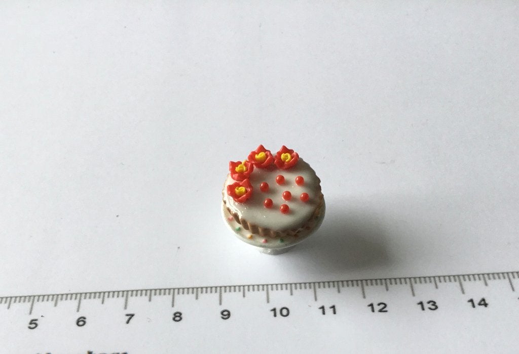 Poppenhuis miniaturen taart en plateau 192, Ophalen of Verzenden, Nieuw, Poppenhuis