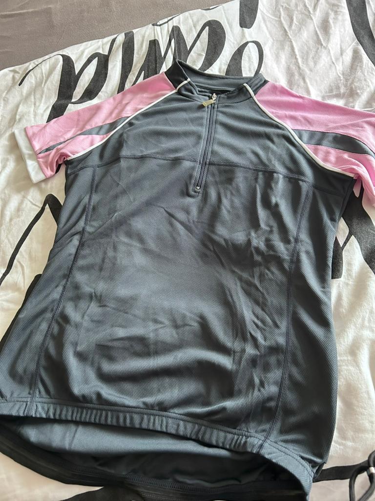 John Cabot Wielrenpak: Broek M, Shirt L, Nieuw, Ophalen of Verzenden, L, Dames