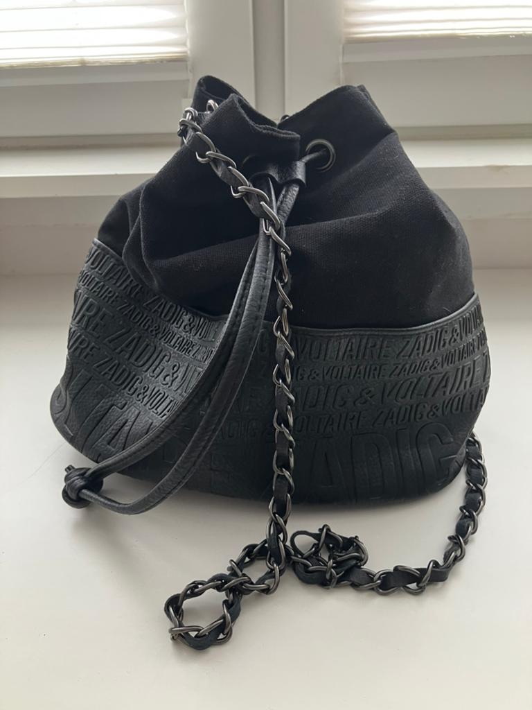 Zadig&voltaire bucket crossbody tas zwart, Ophalen of Verzenden, Zo goed als nieuw, Zwart, Overige typen
