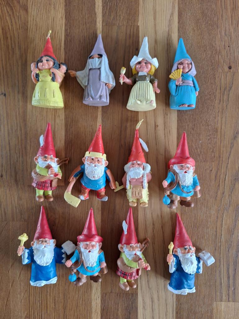 4x Lisa en 8x David de kabouter poppetjes, Ophalen of Verzenden