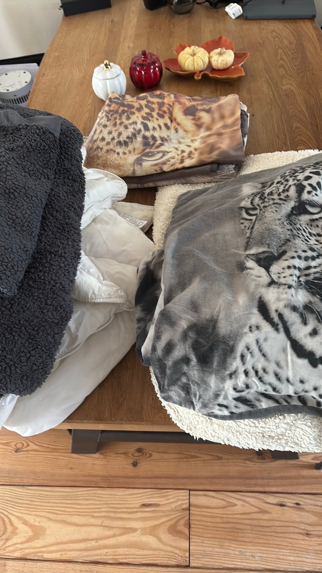 Dekbed en overtrekken, Gebruikt, Wit, Beddengoedset, Katoen
