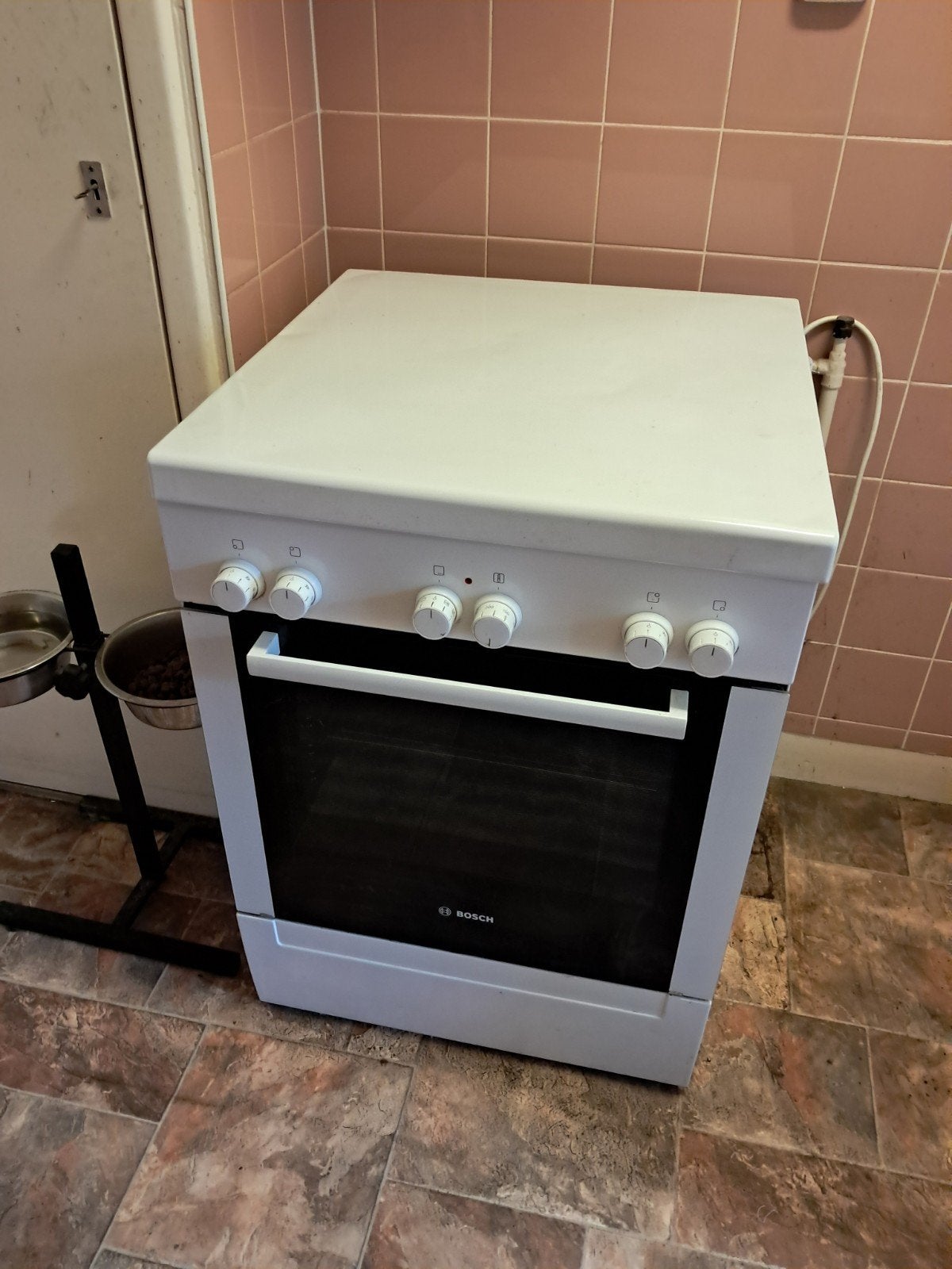 Tekoop bosch gasfornuis, Witgoed en Apparatuur, Fornuizen, Gebruikt, Gas, Vrijstaand, 85 tot 90 cm